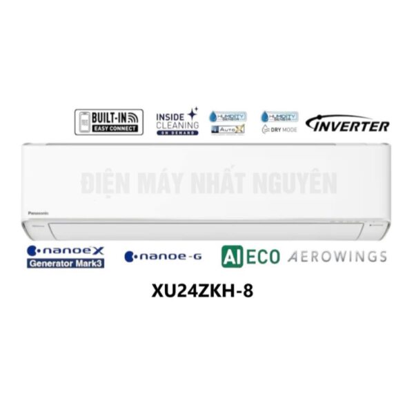 Điều hòa Panasonic XU24ZKH-8 inverter 1 chiều 24000BTU