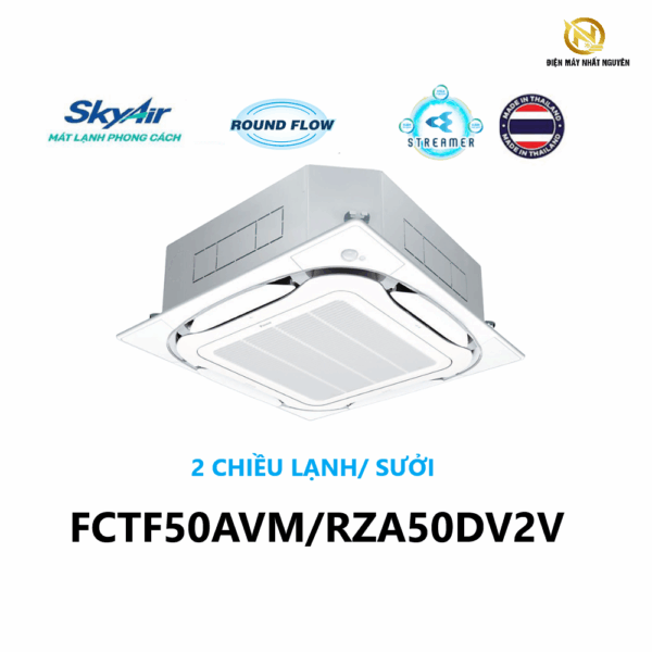 Điều hòa âm trần Daikin FCTF50AVM/RZA50DV2V 2 chiều Inverter 18000btu